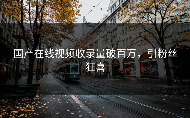 国产在线视频收录量破百万，引粉丝狂喜