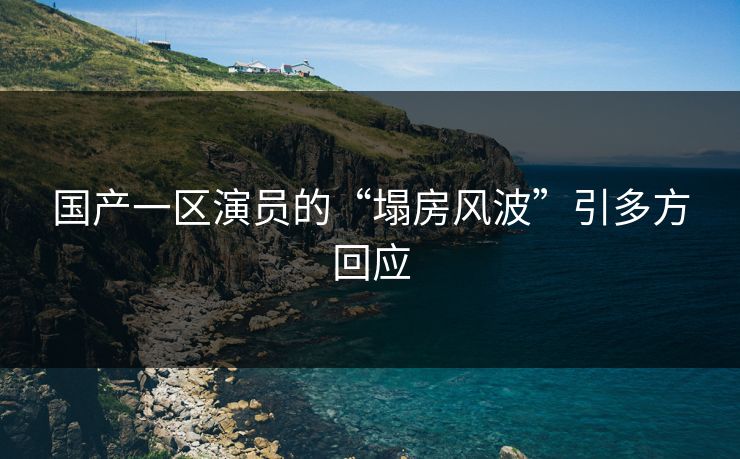 国产一区演员的“塌房风波”引多方回应