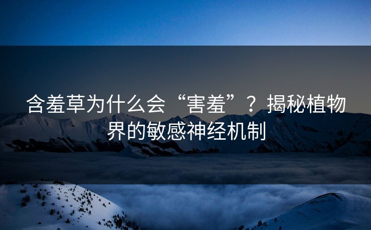 含羞草为什么会“害羞”？揭秘植物界的敏感神经机制